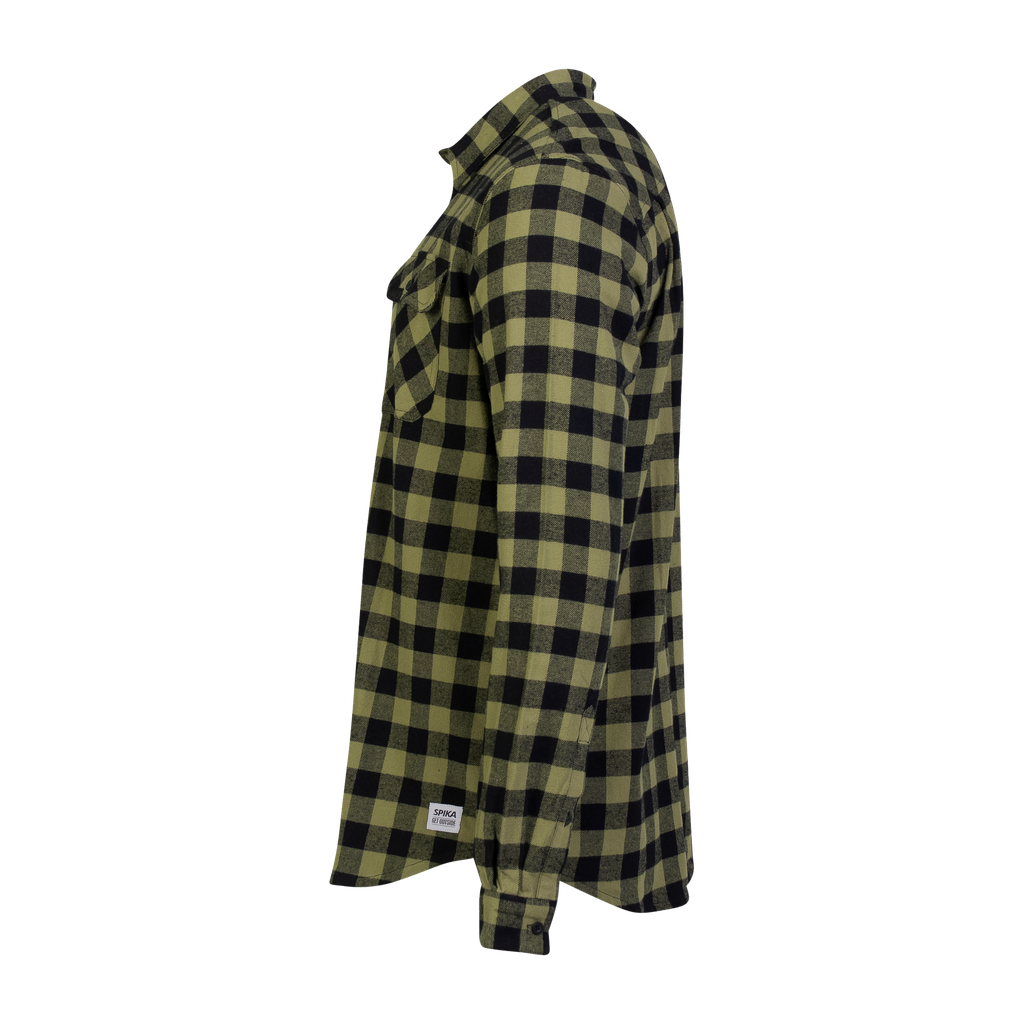 Flannel Check Shirt - Mens - Moss Green