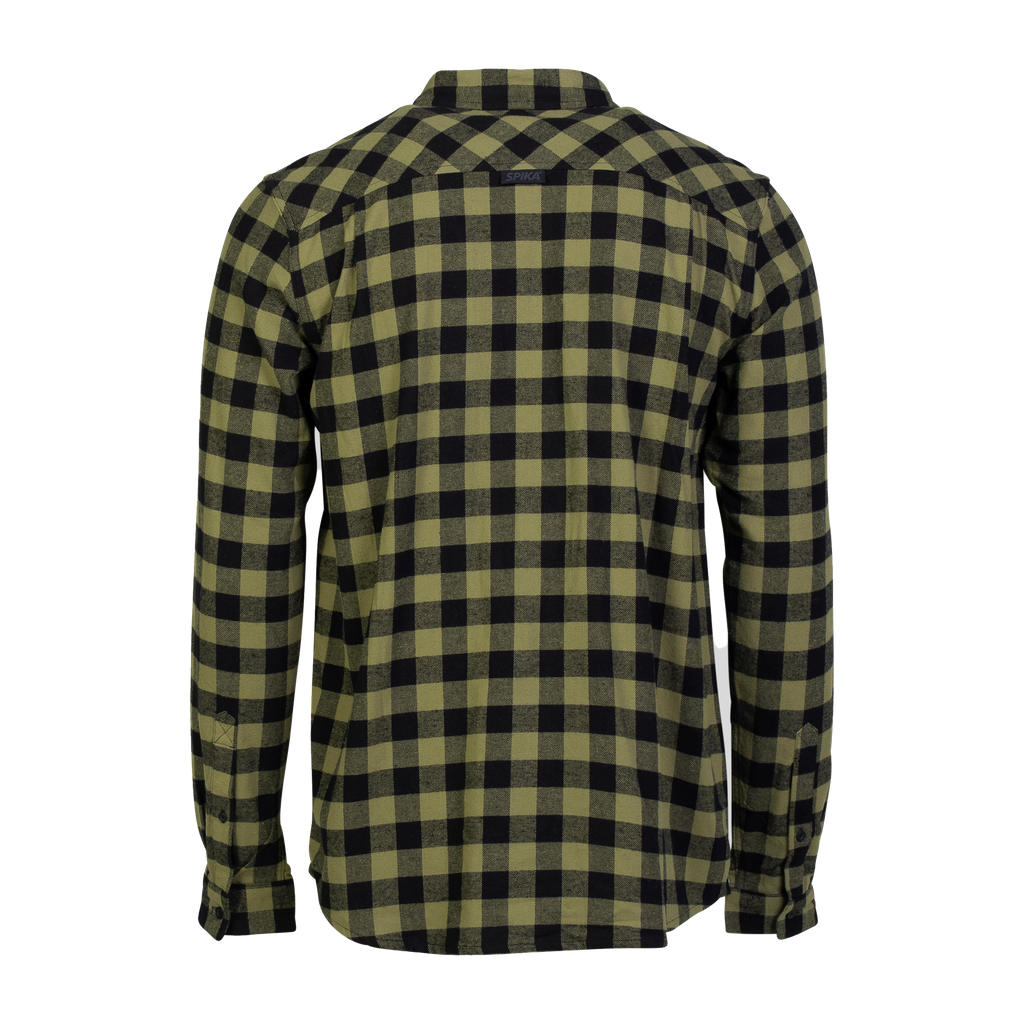 Flannel Check Shirt - Mens - Moss Green
